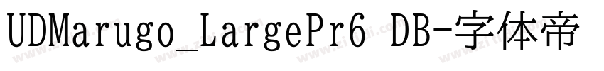 UDMarugo_LargePr6 DB字体转换